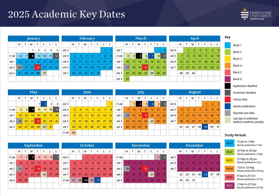 JCU Academic Calendar 2025